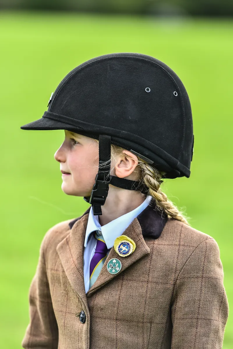 Charles Owen YR8 Suede Riding Hat Black/Black-2